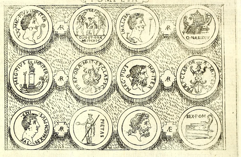 An illustration from Familiae romanae qvae reperivntvr in antiqvis nvmismatibvs ab vrbe condita ad tempora divi Avgusti : ex bibliotheca Fvlvi Vrsini : adivnctis familiis xxx ex libro Antoni Avgvstini ep. illerdensis, 1577, leaf 218