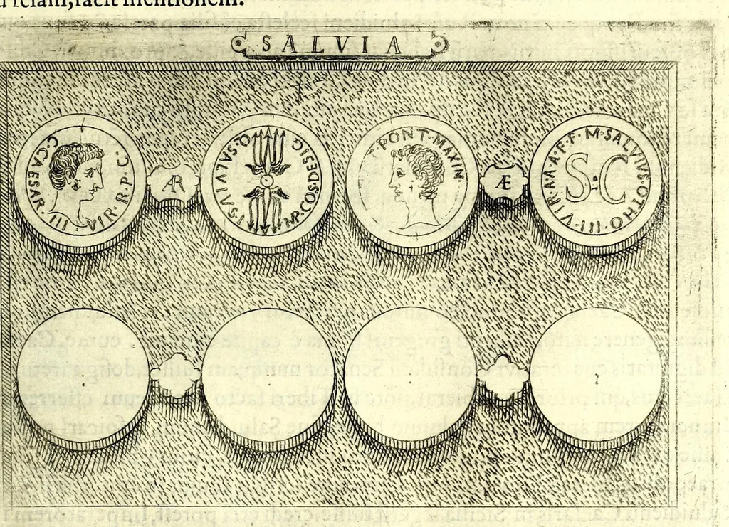 An illustration from Familiae romanae qvae reperivntvr in antiqvis nvmismatibvs ab vrbe condita ad tempora divi Avgusti : ex bibliotheca Fvlvi Vrsini : adivnctis familiis xxx ex libro Antoni Avgvstini ep. illerdensis, 1577, leaf 241