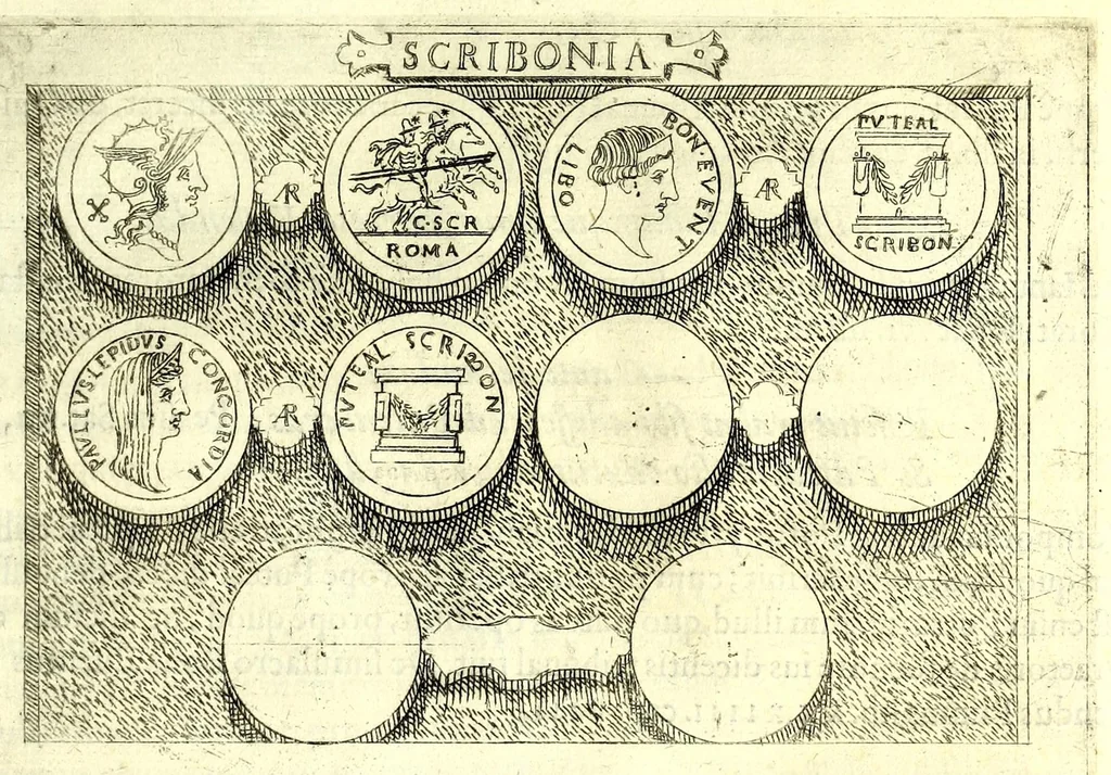 An illustration from Familiae romanae qvae reperivntvr in antiqvis nvmismatibvs ab vrbe condita ad tempora divi Avgusti : ex bibliotheca Fvlvi Vrsini : adivnctis familiis xxx ex libro Antoni Avgvstini ep. illerdensis, 1577, leaf 245
