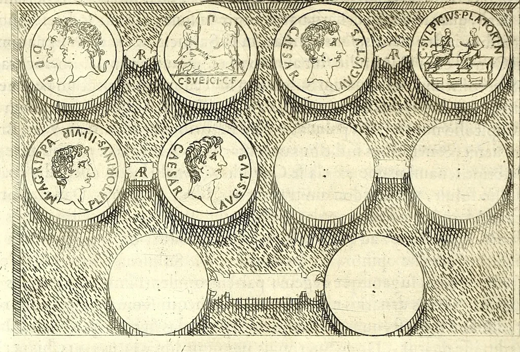 An illustration from Familiae romanae qvae reperivntvr in antiqvis nvmismatibvs ab vrbe condita ad tempora divi Avgusti : ex bibliotheca Fvlvi Vrsini : adivnctis familiis xxx ex libro Antoni Avgvstini ep. illerdensis, 1577, leaf 266