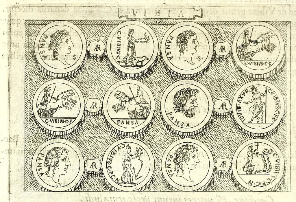 An illustration from Familiae romanae qvae reperivntvr in antiqvis nvmismatibvs ab vrbe condita ad tempora divi Avgusti : ex bibliotheca Fvlvi Vrsini : adivnctis familiis xxx ex libro Antoni Avgvstini ep. illerdensis, 1577, leaf 290
