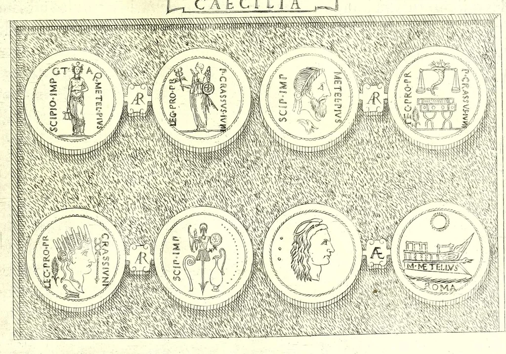 An illustration from Familiae romanae qvae reperivntvr in antiqvis nvmismatibvs ab vrbe condita ad tempora divi Avgusti : ex bibliotheca Fvlvi Vrsini : adivnctis familiis xxx ex libro Antoni Avgvstini ep. illerdensis, 1577, leaf 51