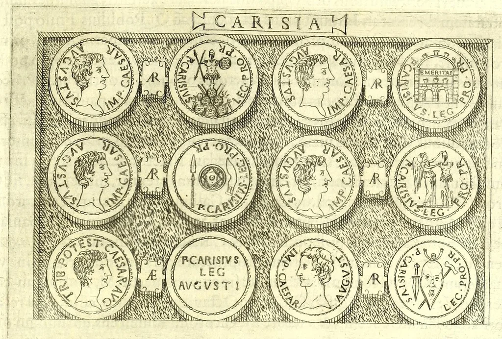 An illustration from Familiae romanae qvae reperivntvr in antiqvis nvmismatibvs ab vrbe condita ad tempora divi Avgusti : ex bibliotheca Fvlvi Vrsini : adivnctis familiis xxx ex libro Antoni Avgvstini ep. illerdensis, 1577, leaf 63