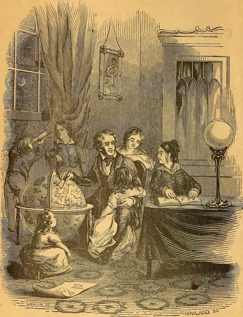 An illustration from Familiar lessons on astronomy ; designed for the use of children and youth .., 1848, leaf 10