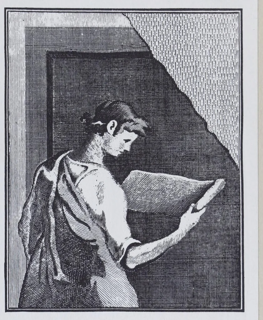 An illustration from The family dyer and scourer : being a complete treatise on the arts of dying and cleaning every article of dress, bed and window furniture, silks, bonnets, feathers, &c., whether made of flax, silk, cotton, wool, or hair : also, carpets, counterpanes, and hearth-rugs, ensuring a saving of eighty per cent, 1818, leaf 2