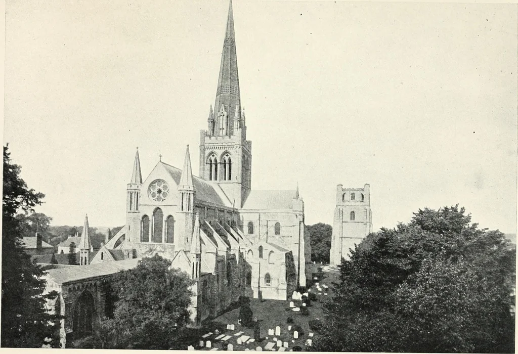 An illustration from Famous cathedrals as seen and described by great writers, 1909, leaf 242
