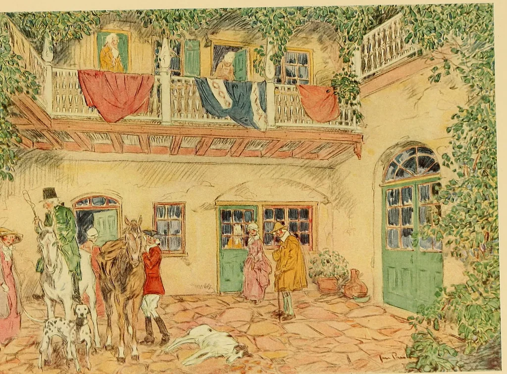 An illustration from Famous colonial houses, 1921, leaf 31