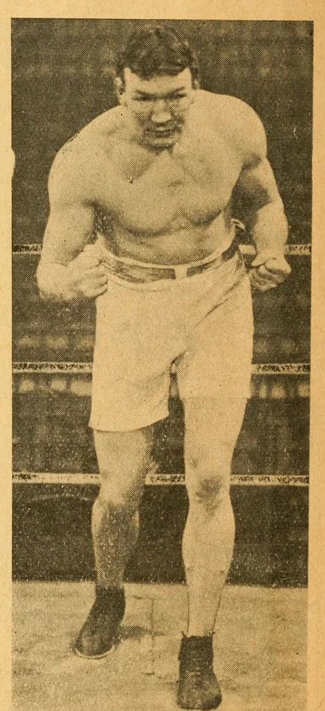 An illustration from Famous fights at the stadium, 1914, leaf 30
