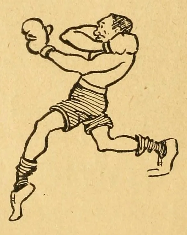An illustration from Famous fights at the stadium, 1914, leaf 32