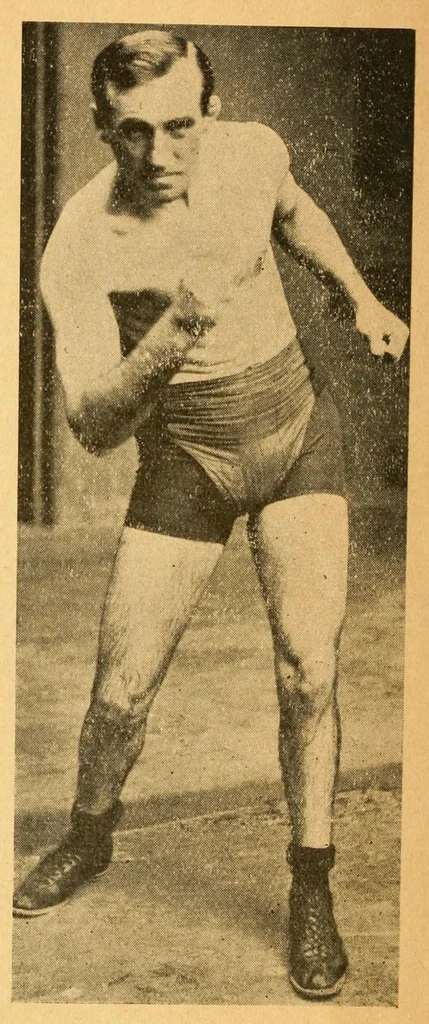 An illustration from Famous fights at the stadium, 1914, leaf 54