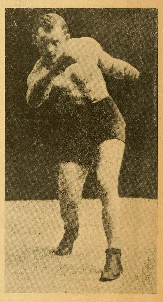 An illustration from Famous fights at the stadium, 1914, leaf 58