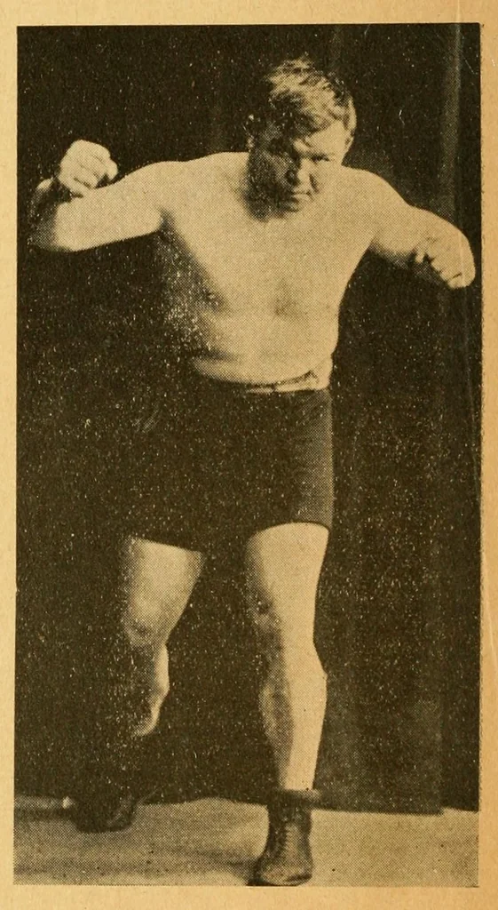 An illustration from Famous fights at the stadium, 1914, leaf 62
