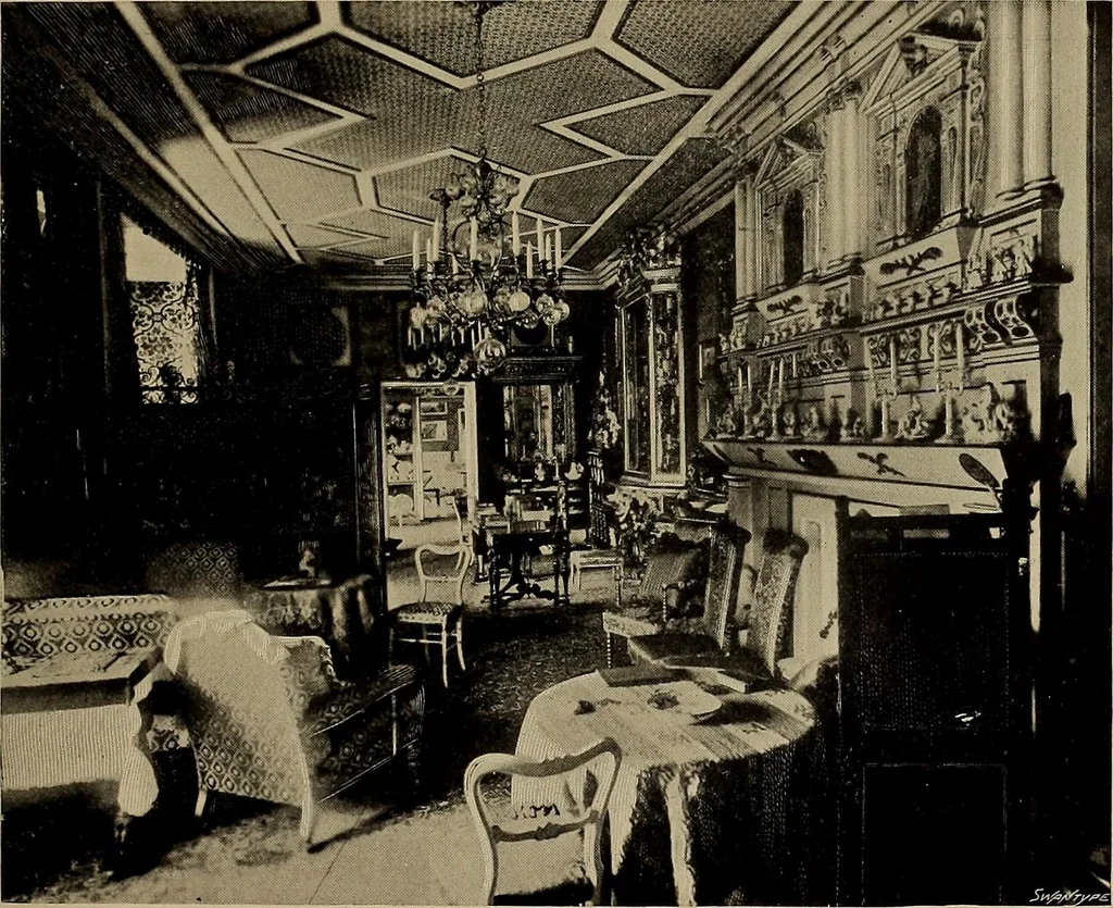 An illustration from Famous homes of Great Britain and their stories, 1900, leaf 186