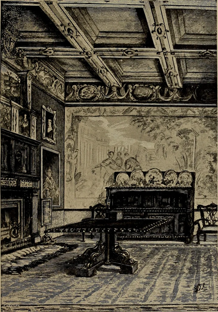 An illustration from Famous homes of Great Britain and their stories, 1900, leaf 308