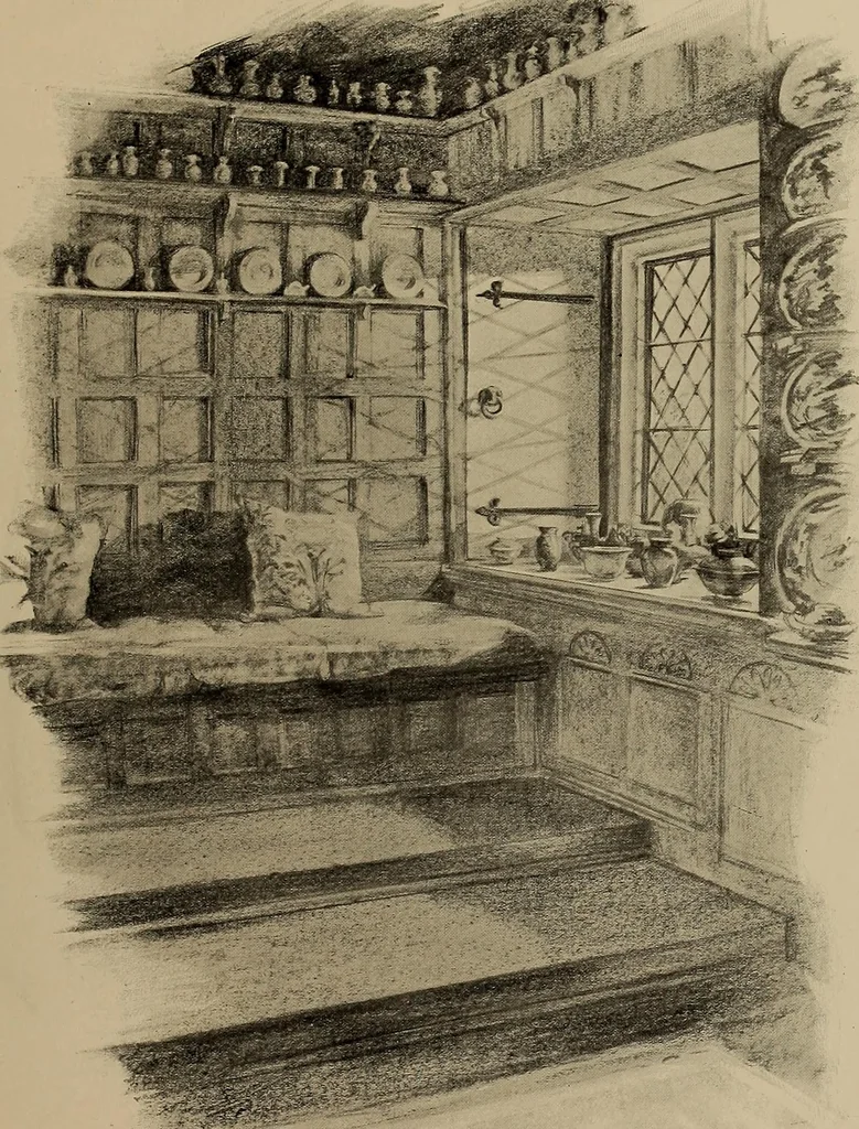 An illustration from Famous homes of Great Britain and their stories, 1900, leaf 332