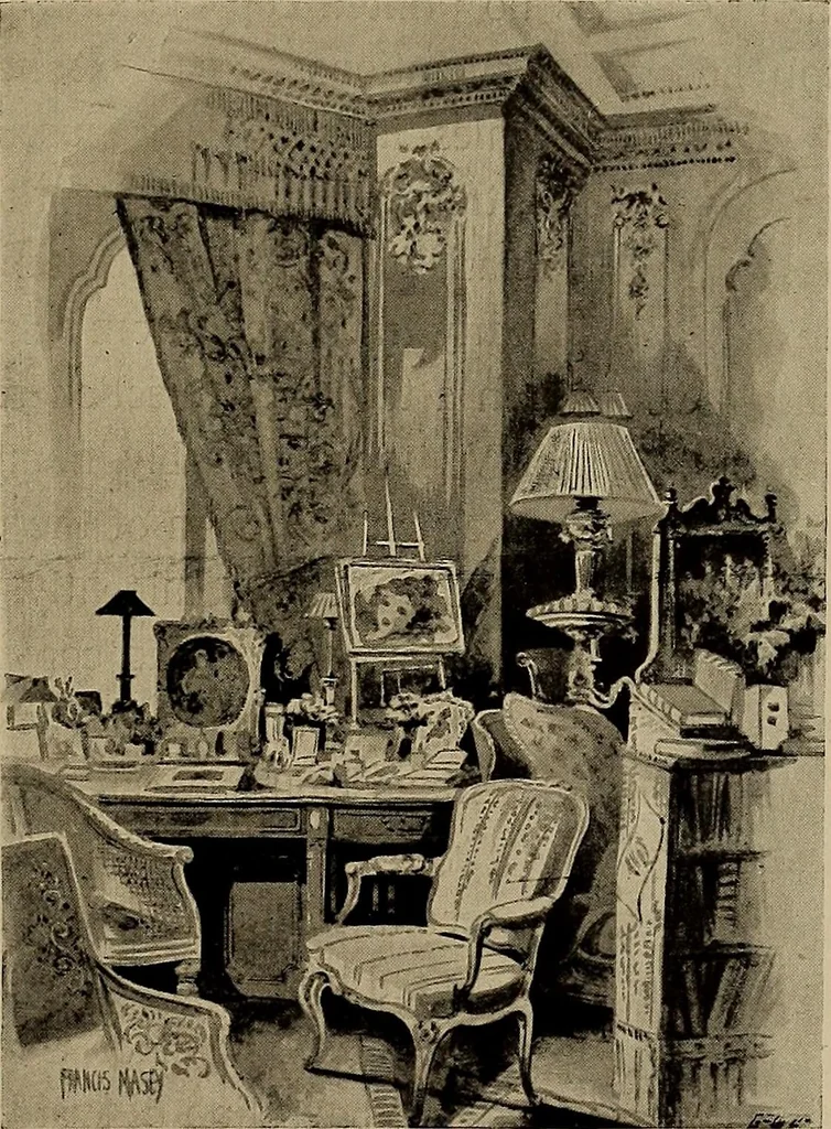 An illustration from Famous homes of Great Britain and their stories, 1900, leaf 390