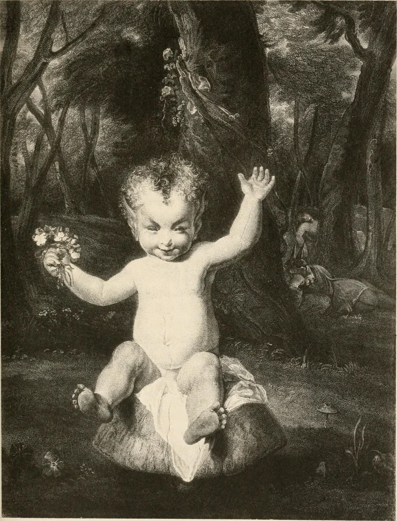 An illustration from Famous painters and paintings, 1876, leaf 268
