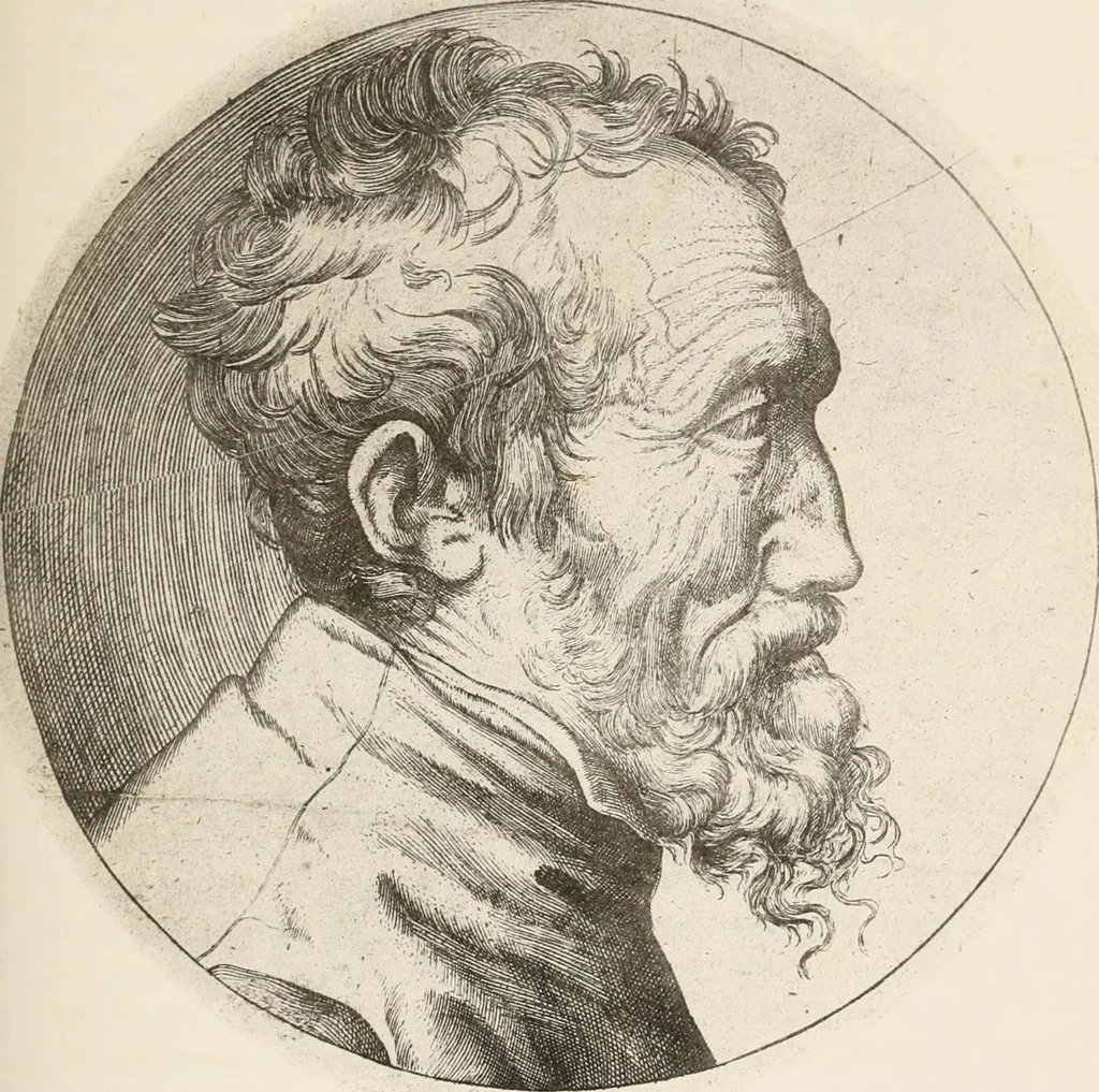 An illustration from Famous painters and paintings, 1876, leaf 92