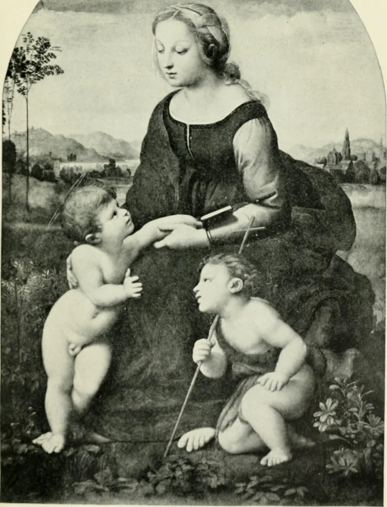 An illustration from Famous paintings as seen and described by famous writers / edited and translated by Esther Singleton, 1909, leaf 102