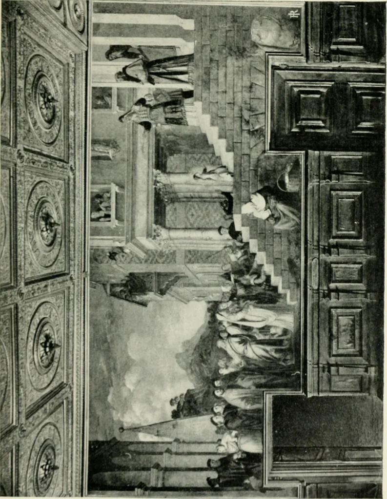 An illustration from Famous paintings as seen and described by famous writers / edited and translated by Esther Singleton, 1909, leaf 164