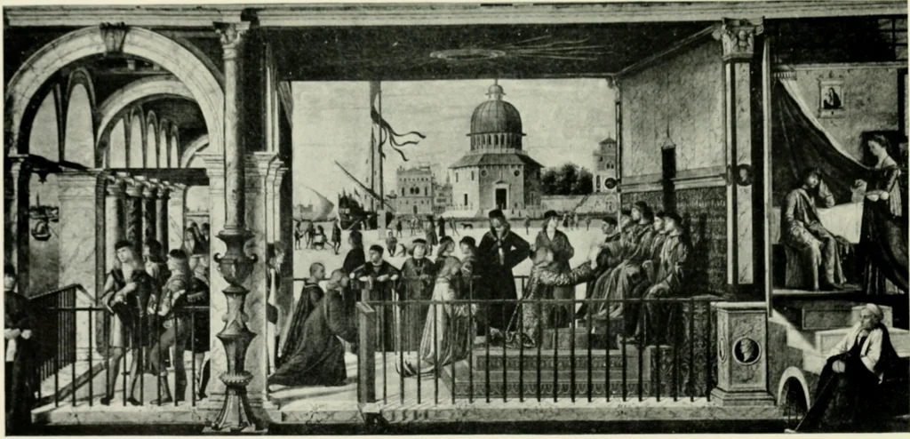 An illustration from Famous paintings as seen and described by famous writers / edited and translated by Esther Singleton, 1909, leaf 250