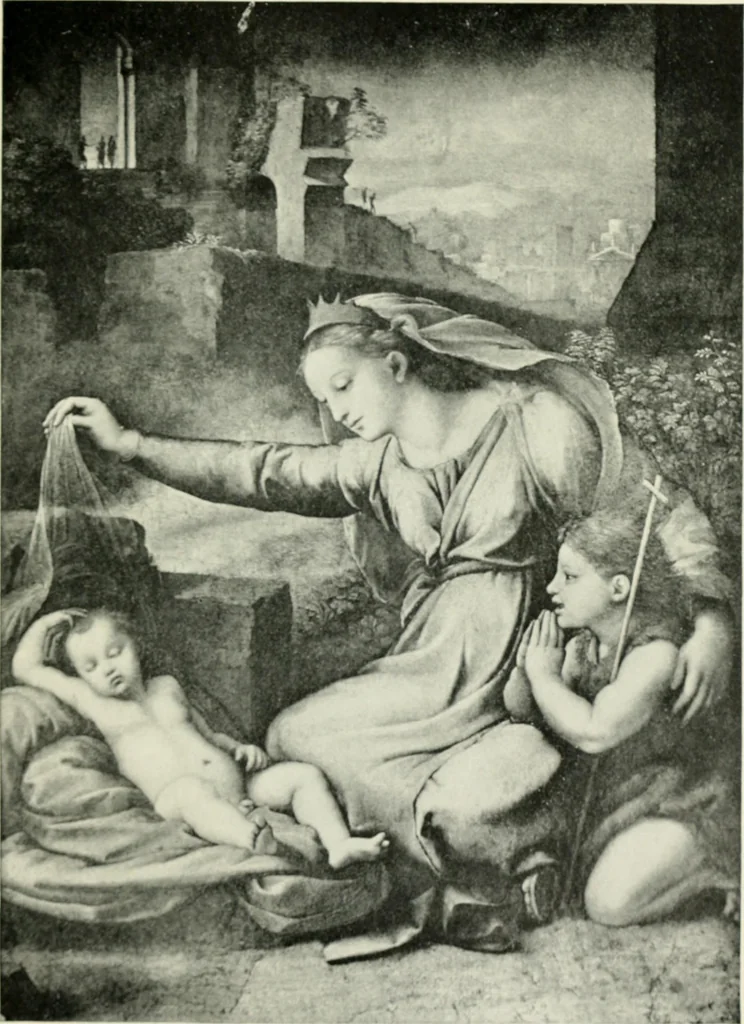 An illustration from Famous paintings as seen and described by famous writers / edited and translated by Esther Singleton, 1909, leaf 268