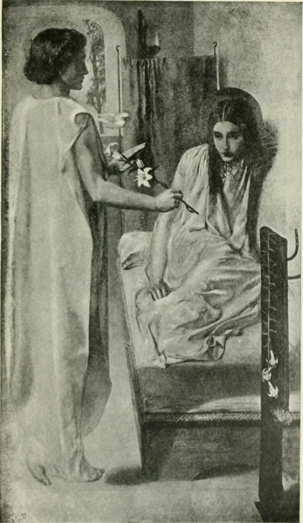 An illustration from Famous paintings as seen and described by famous writers / edited and translated by Esther Singleton, 1909, leaf 318