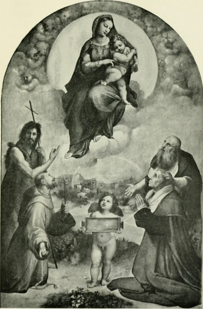 An illustration from Famous paintings as seen and described by famous writers / edited and translated by Esther Singleton, 1909, leaf 334