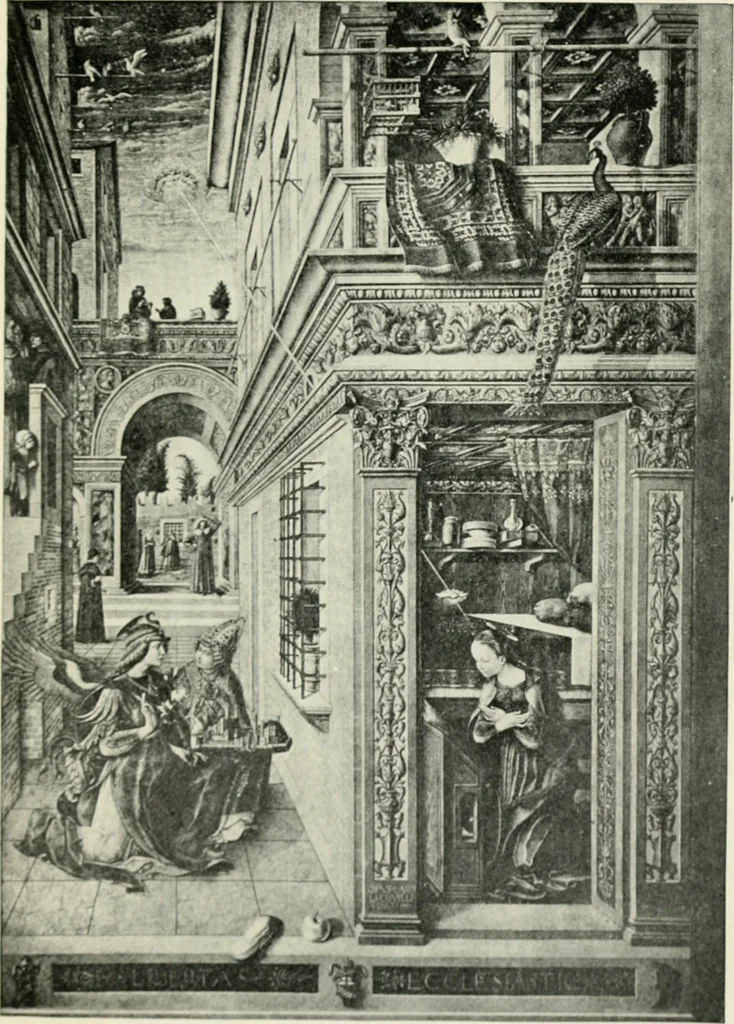 An illustration from Famous paintings as seen and described by famous writers / edited and translated by Esther Singleton, 1909, leaf 34