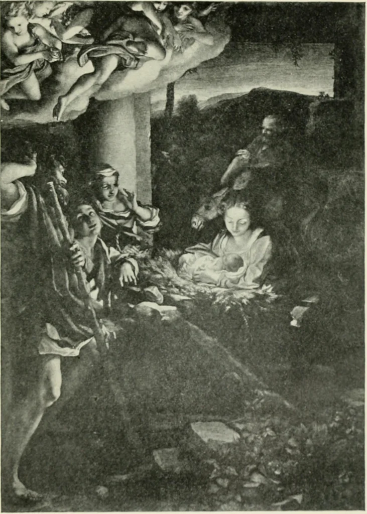 An illustration from Famous paintings as seen and described by famous writers / edited and translated by Esther Singleton, 1909, leaf 406