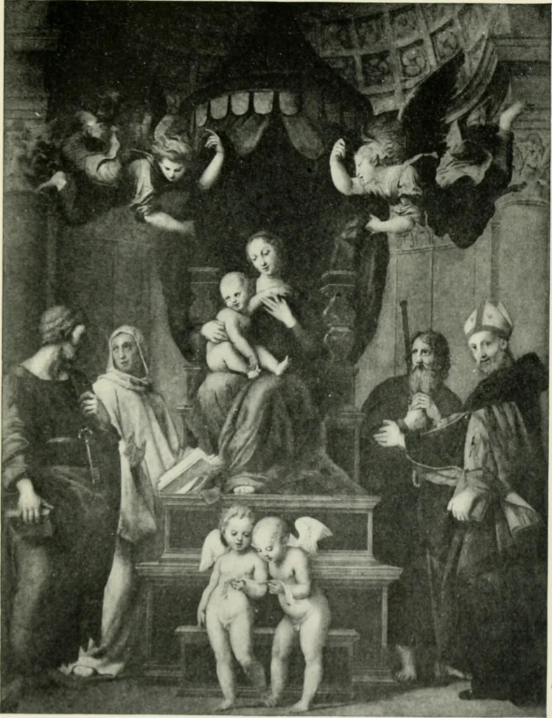 An illustration from Famous paintings as seen and described by famous writers / edited and translated by Esther Singleton, 1909, leaf 440