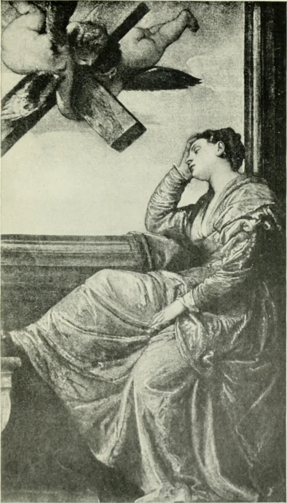 An illustration from Famous paintings as seen and described by famous writers / edited and translated by Esther Singleton, 1909, leaf 452