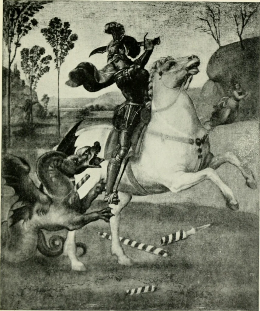 An illustration from Famous paintings as seen and described by famous writers / edited and translated by Esther Singleton, 1909, leaf 58