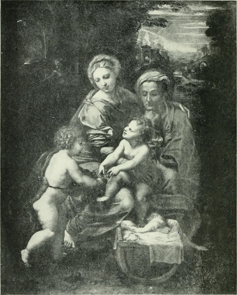 An illustration from Famous paintings as seen and described by famous writers / edited and translated by Esther Singleton, 1909, leaf 7