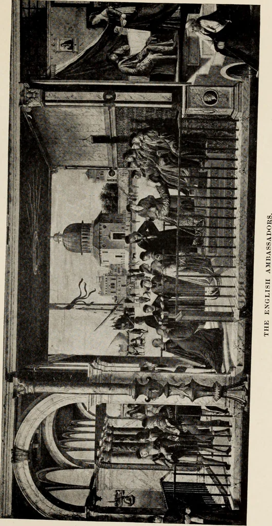 An illustration from Famous paintings as seen and described by famous writers, 1907, leaf 248