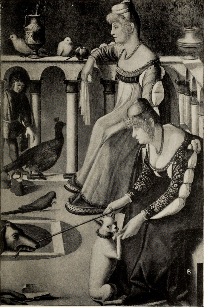 An illustration from Famous paintings as seen and described by famous writers, 1907, leaf 26