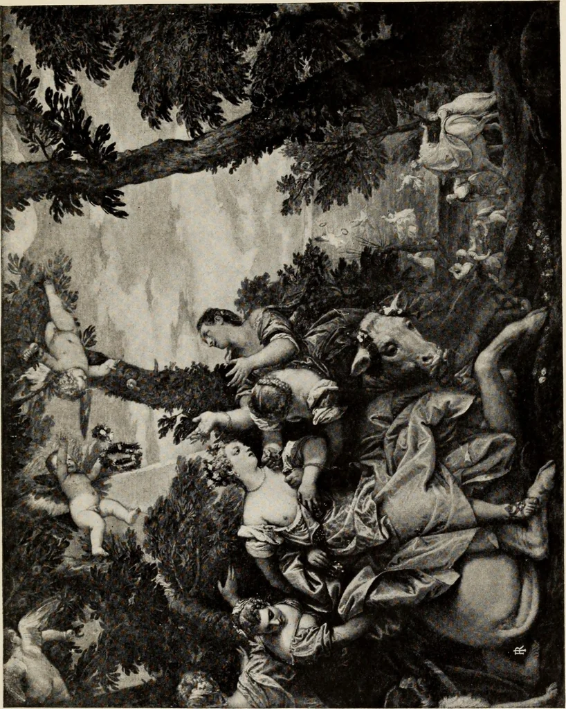An illustration from Famous paintings as seen and described by famous writers, 1907, leaf 284
