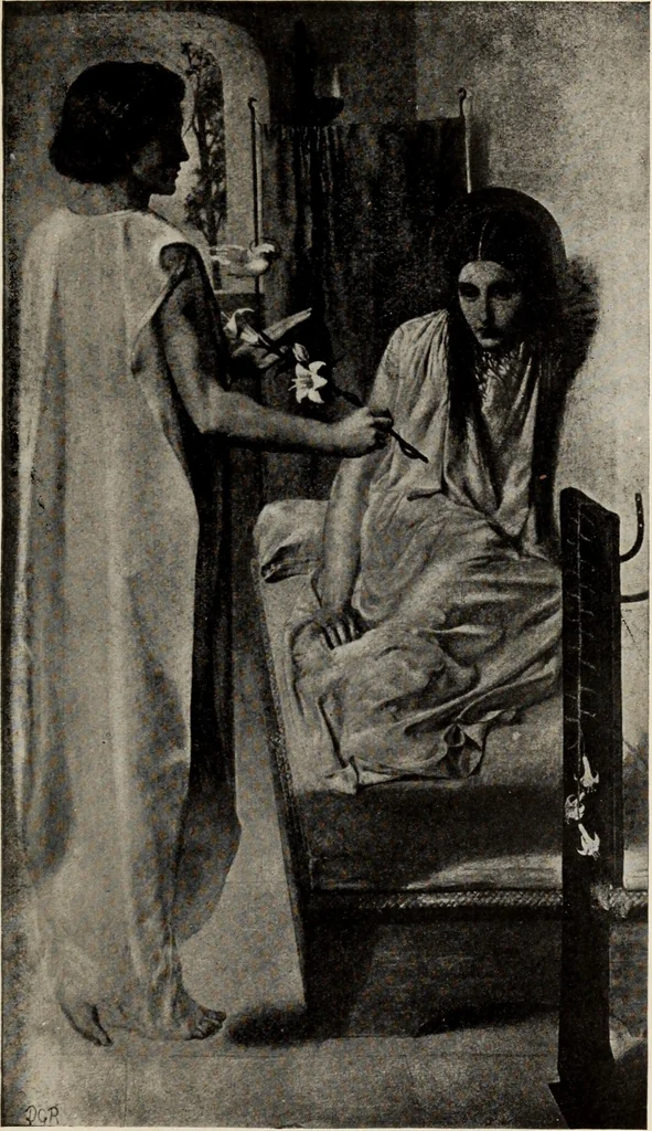 An illustration from Famous paintings as seen and described by famous writers, 1907, leaf 316