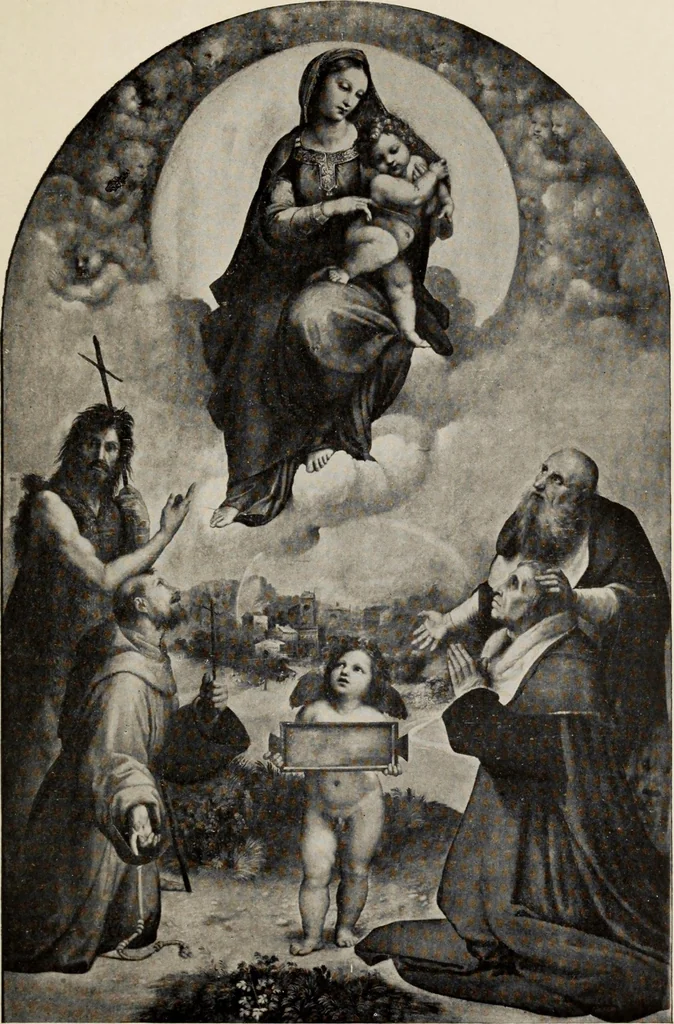 An illustration from Famous paintings as seen and described by famous writers, 1907, leaf 332