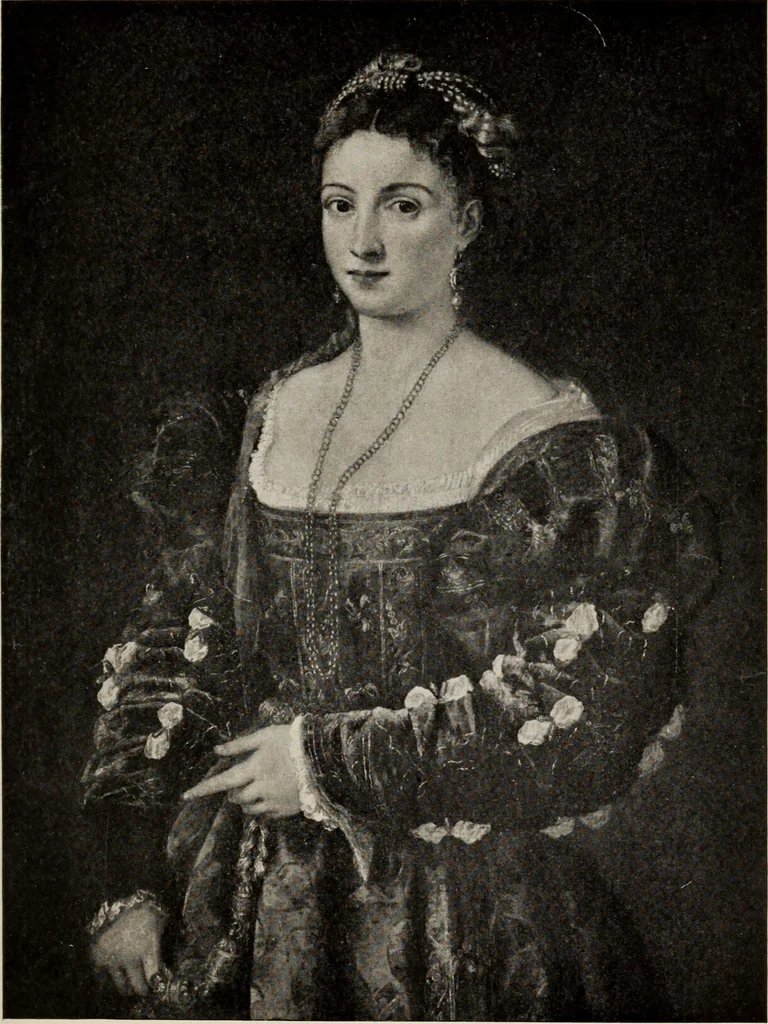 An illustration from Famous paintings as seen and described by famous writers, 1907, leaf 380