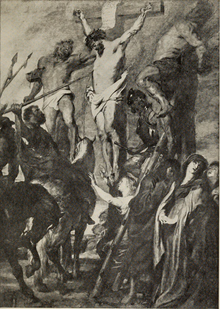 An illustration from Famous paintings as seen and described by famous writers, 1907, leaf 390