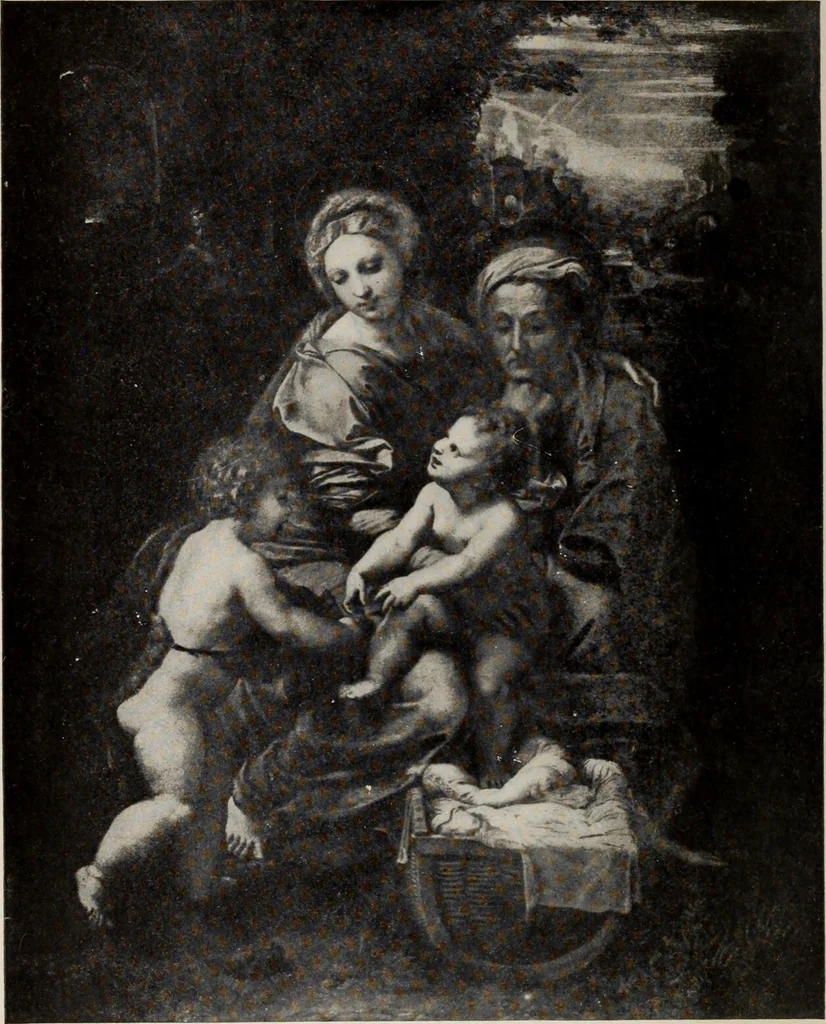 An illustration from Famous paintings as seen and described by famous writers, 1907, leaf 5