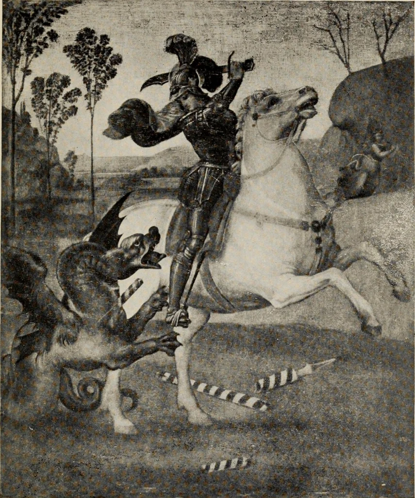 An illustration from Famous paintings as seen and described by famous writers, 1907, leaf 56