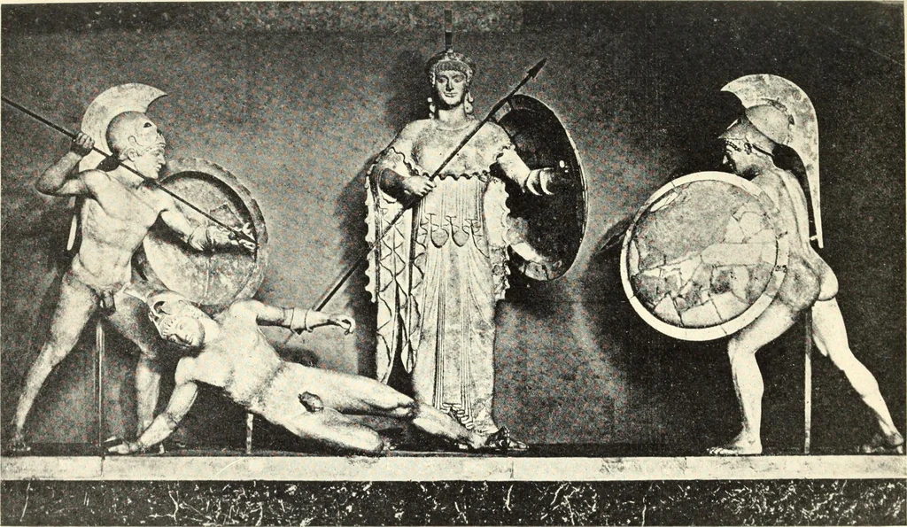 An illustration from Famous sculpture as seen and described by great writers, 1910, leaf 120