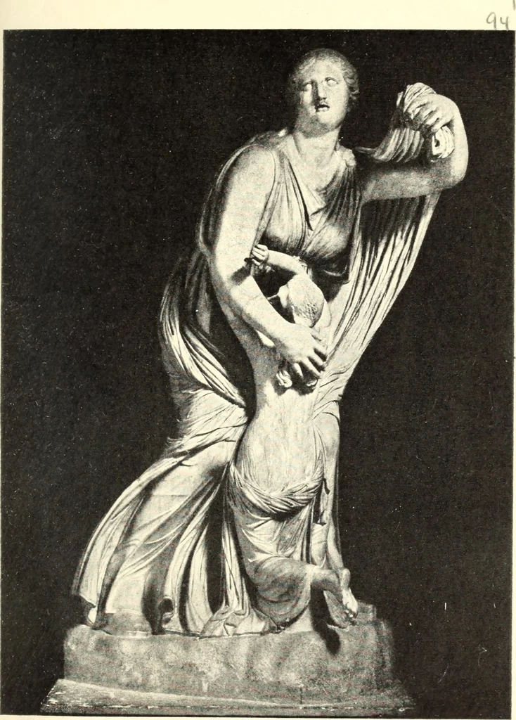 An illustration from Famous sculpture as seen and described by great writers, 1910, leaf 134