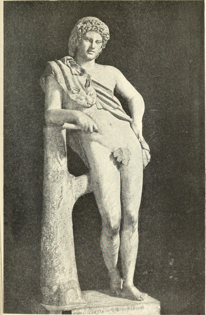 An illustration from Famous sculpture as seen and described by great writers, 1910, leaf 158