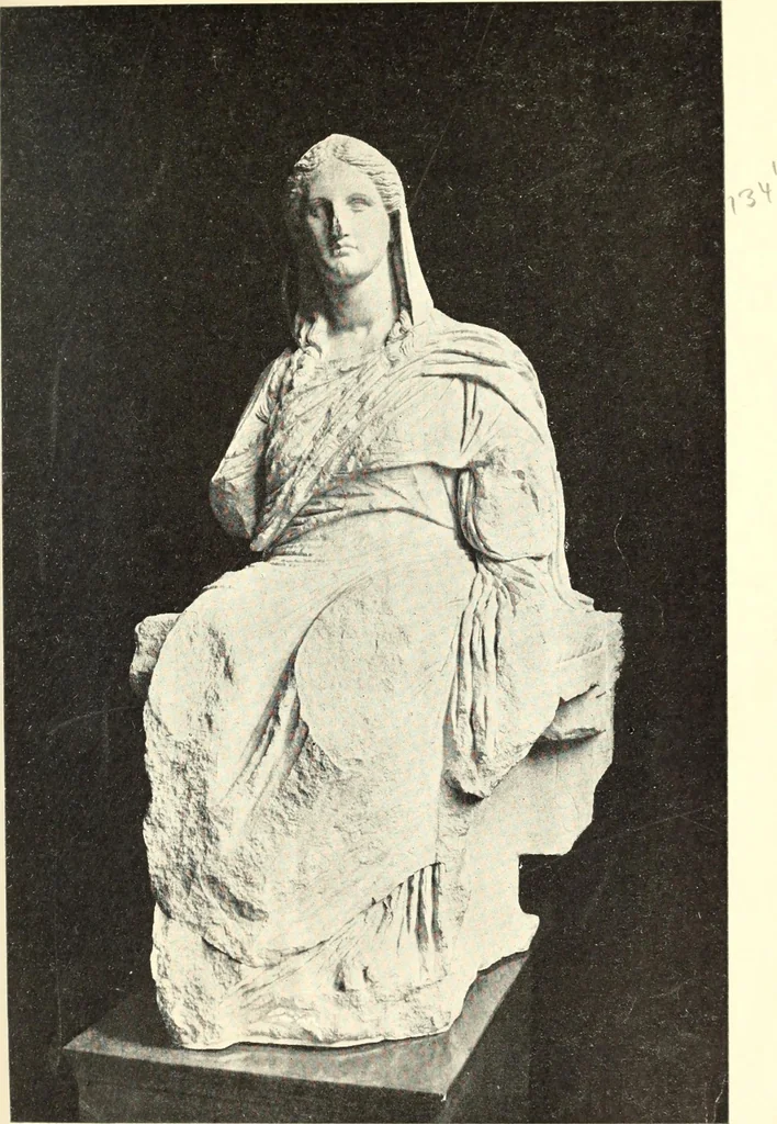 An illustration from Famous sculpture as seen and described by great writers, 1910, leaf 186