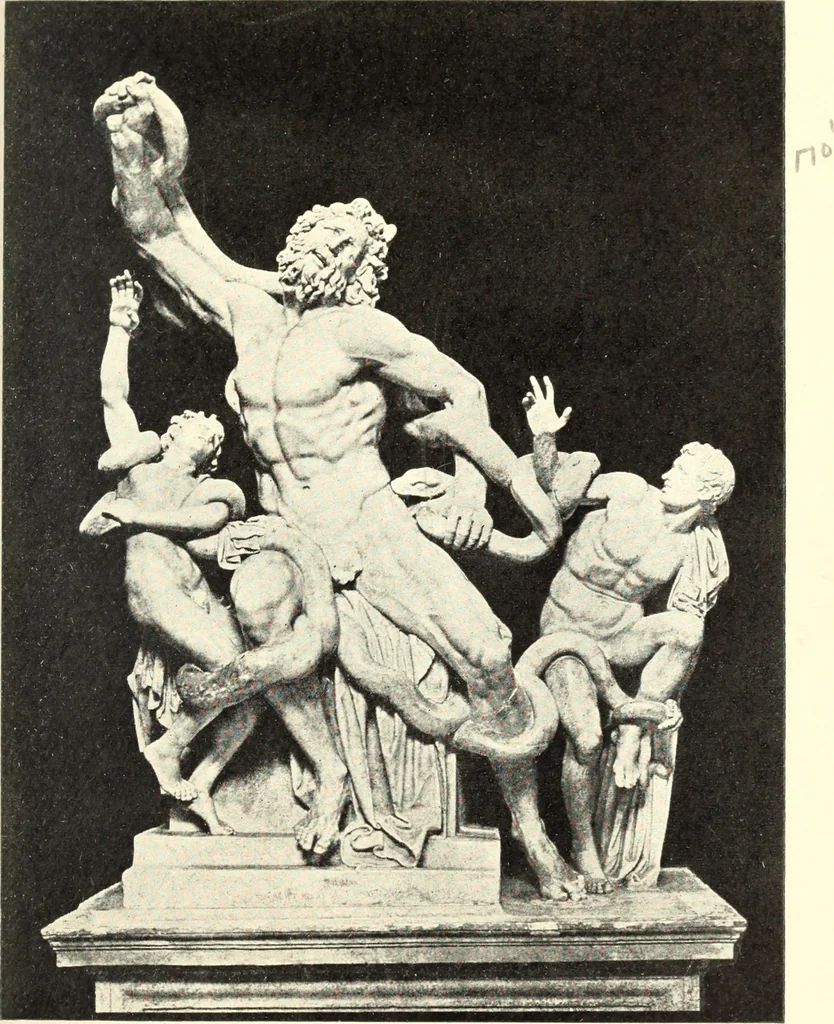 An illustration from Famous sculpture as seen and described by great writers, 1910, leaf 234