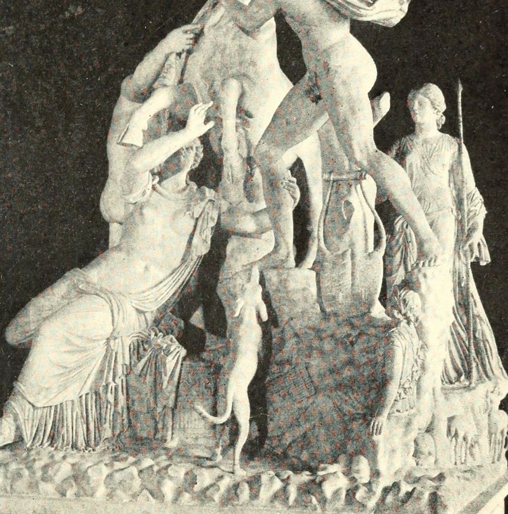 An illustration from Famous sculpture as seen and described by great writers, 1910, leaf 244