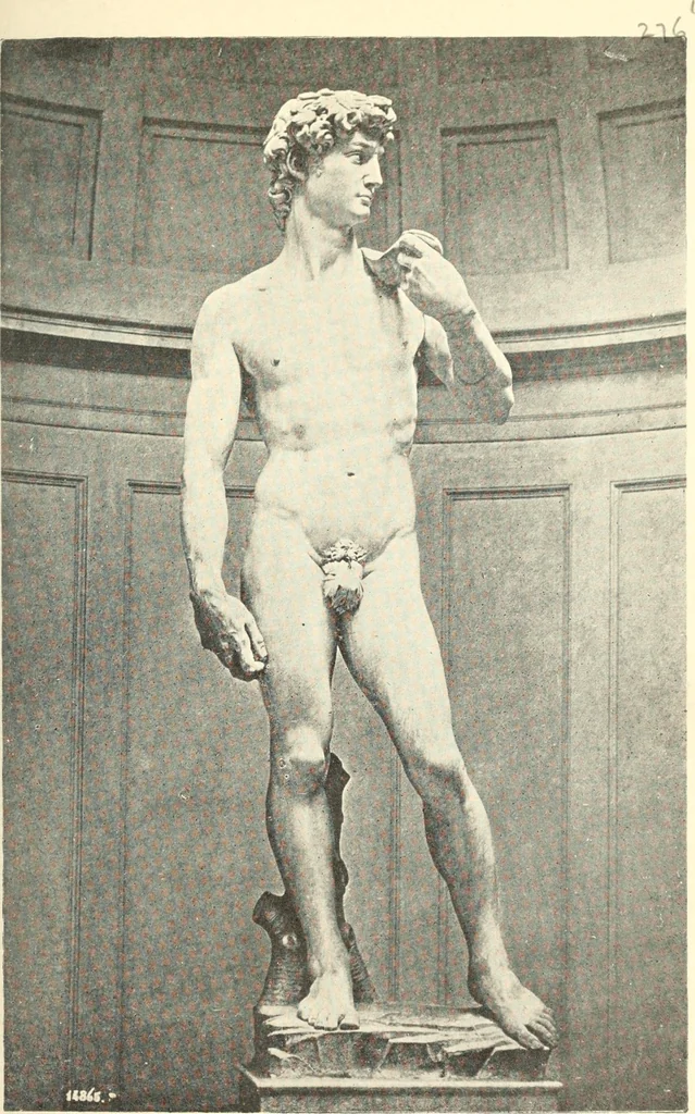 An illustration from Famous sculpture as seen and described by great writers, 1910, leaf 366